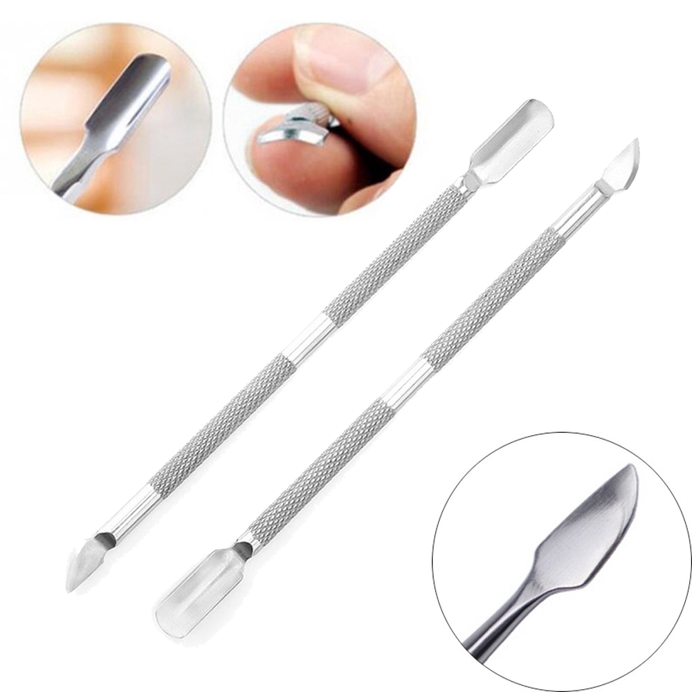 Dụng cụ cạo sơn/da chết hai đầu chuyên dụng trong chăm sóc móng