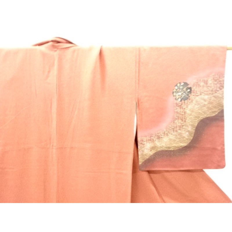 Antique Kimono Nhật Bản - Snowflakes with Kiku & Ume - Hoa văn bông tuyết và hoa