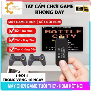 Máy chơi game cầm tay, 821 game với cổng kết nối HDMI dễ dàng chơi trên TV, máy tính, Máy chơi game 4 nút