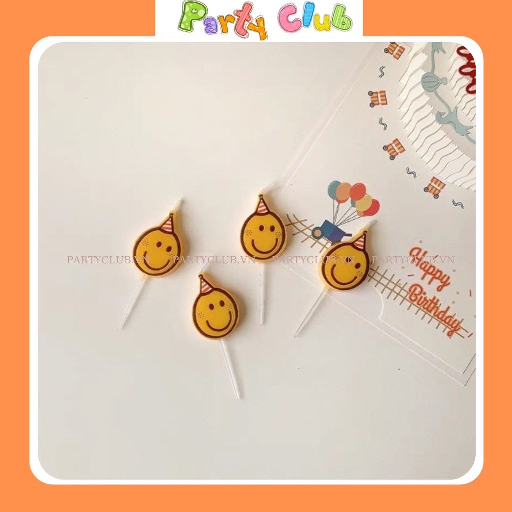 Nến trang trí bánh kem sinh nhật hình mặt cười