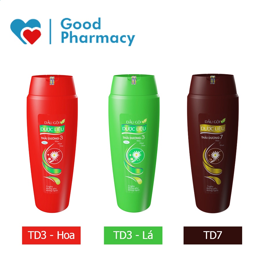Dầu gội / xả dược liệu Thái Dương - Giảm ngứa, gàu, rụng tóc, hương hoa cỏ / lá dễ chịu, dưỡng tóc suôn, mềm mượt