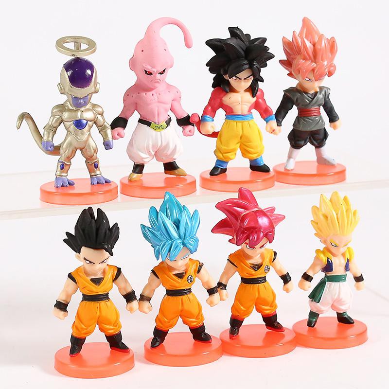 Mô Hình 08 Dragon Ball Chibi Dễ Thương - Có Giá Đỡ