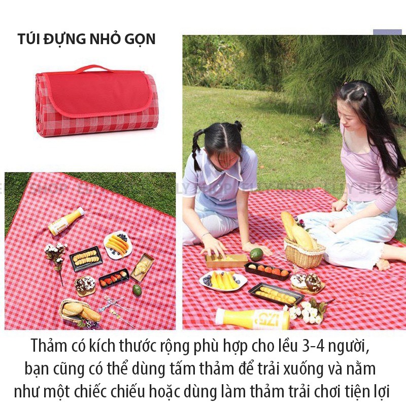 THẢM DÃ NGOẠI PICNIC CẮM TRẠI, DU LỊCH GẤP GỌN CHỐNG THẤM - THẢM TRẢI DU LỊCH, DÃ NGOẠI