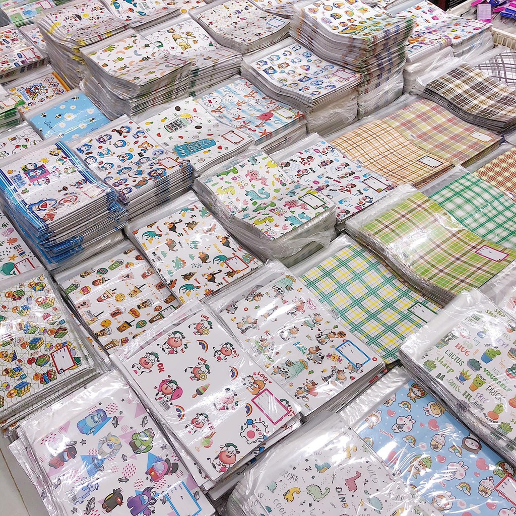 Set 10 bìa bao vở , bao tập kèm bìa kiếng ngộ nghĩnh
