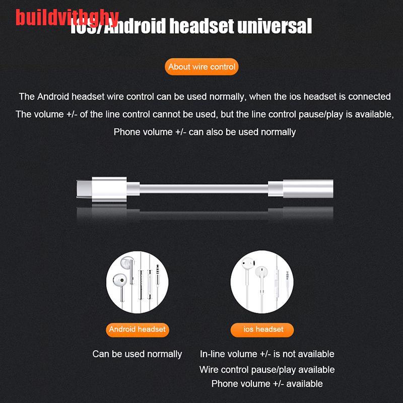 Dây Cáp Chuyển Đổi Cổng Type C Sang Cổng Tai Nghe 3.5mm Cho Huawei P30 Xiaomi | BigBuy360 - bigbuy360.vn