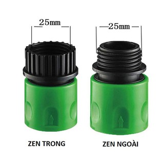 BỘ ĐÔI 2 ĐẦU NỐI NHỰA ZEN TRONG - ZEN NGOÀI 25CM RA NỐI KHỚP - 620