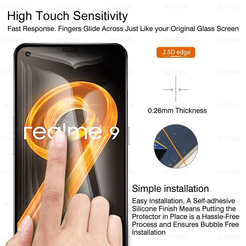 Kính Cường Lực Bảo Vệ Camera Trước 2 Trong 1 Cho Realme 9 Pro Plus 9 Pro+ 9Pro 9i Realme9 4G 5G Realme 9