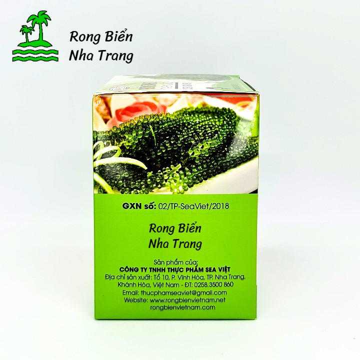 Rong nho tách nước Sea Việt hộp 220g 11 gói - Mỗi gói 20g + Tặng 1 gói nước sốt mè rang