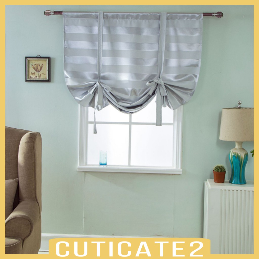 (Cuticate2) Rèm Ngắn Buộc Dây Thanh Lịch Cho Cửa Sổ 01