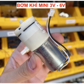 Máy bơm nén khi oxy mini 3V - 6V motor 370 hút chân không bơm khí - LK0391