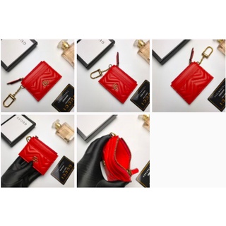 Ví da bò gucci gg marmont 11.24 chất lượng cao có khóa kéo 627064