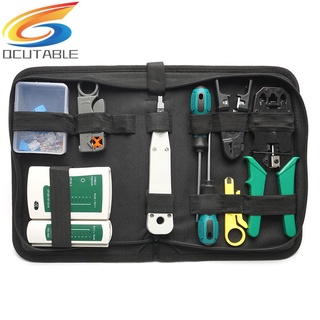 14pcs/set rj11 rj45 rj12 cable tester plier portable lan network repair tool