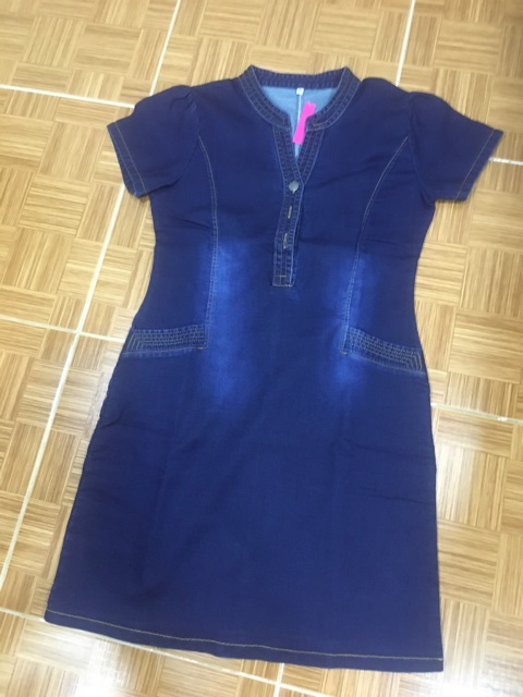 Đầm jean phối túi size M L XL XXL