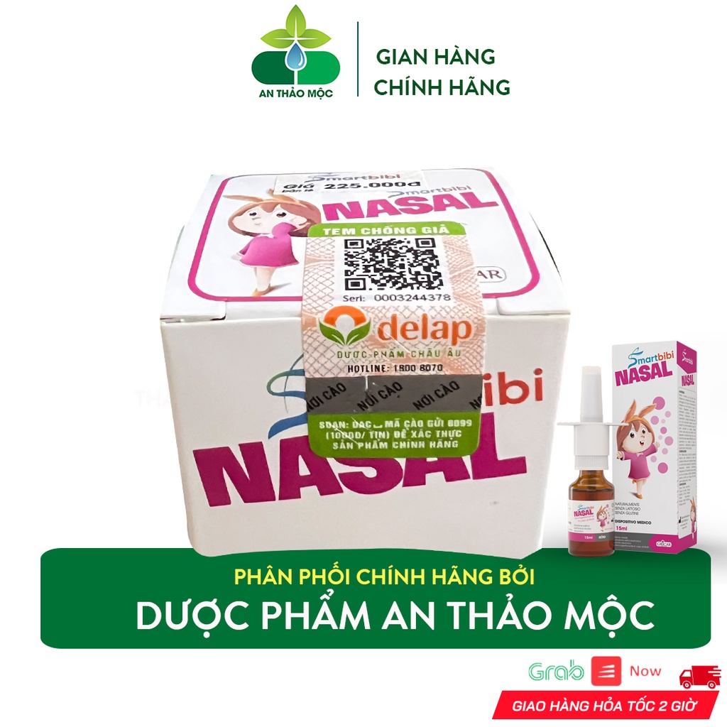 Dung Dịch Xịt Mũi Smartbibi Nasal Làm Loãng Dịch Mũi Sạch Thông Thoáng Hết Ngạt Cho Bé