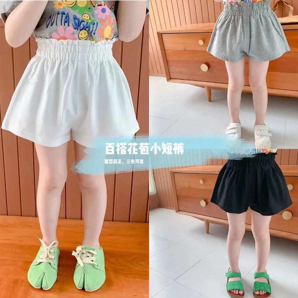 Quần Short Cotton Nguyên Chất Phong Cách Hàn Quốc Mẫu Mới Thời Trang Mùa Hè 2021 Cho Bé Gái