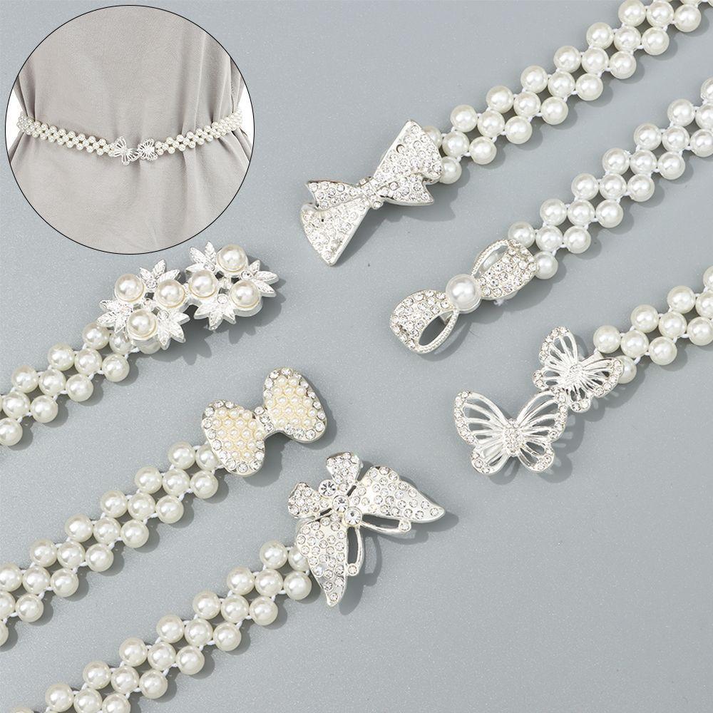 Thắt Lưng Đính Hạt Ngọc Trai Hình Bướm Dành Cho Nữ Mặc Đầm Đầm Sweater