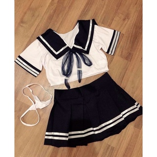 Set váy ngủ coslay học sinh