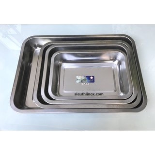 Khay inox sâu 7cm - đựng thực phẩm