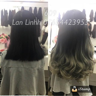 tóc giả kẹp chữ U cao cấp OMBRE