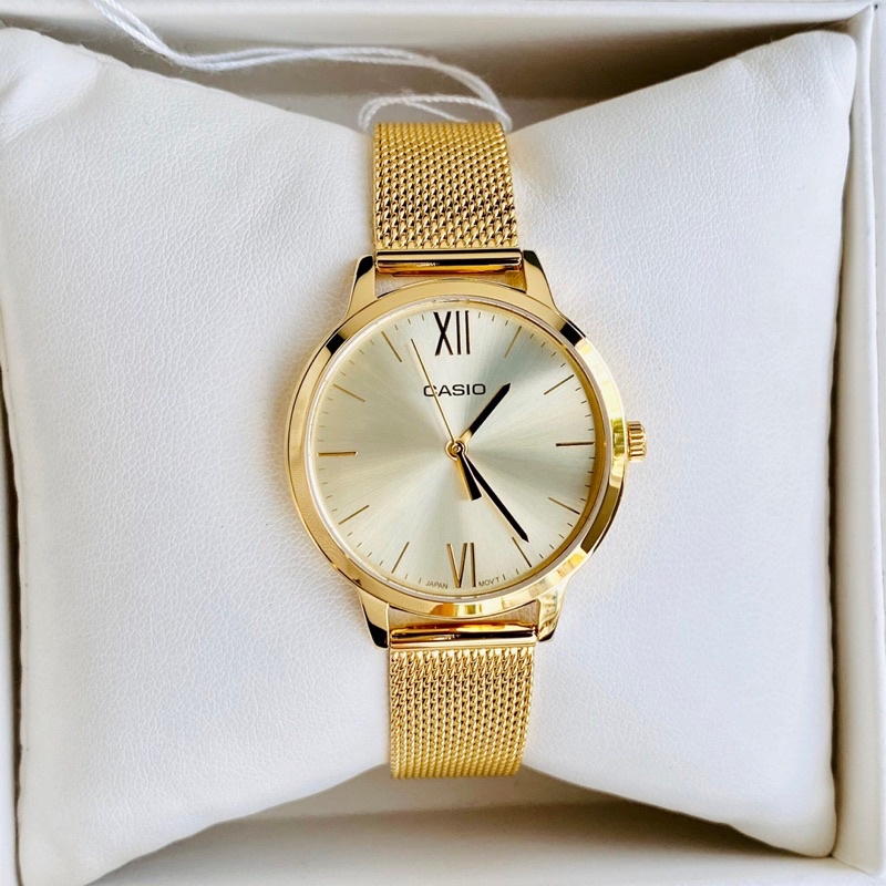 Đồng hồ nữ dây thép Casio LTP E157MG