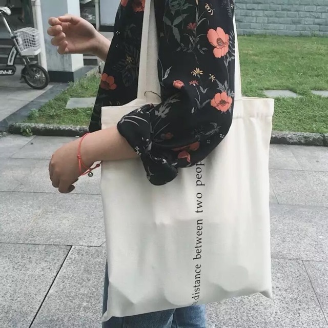 Túi tote ulzzang one line (có sẵn)