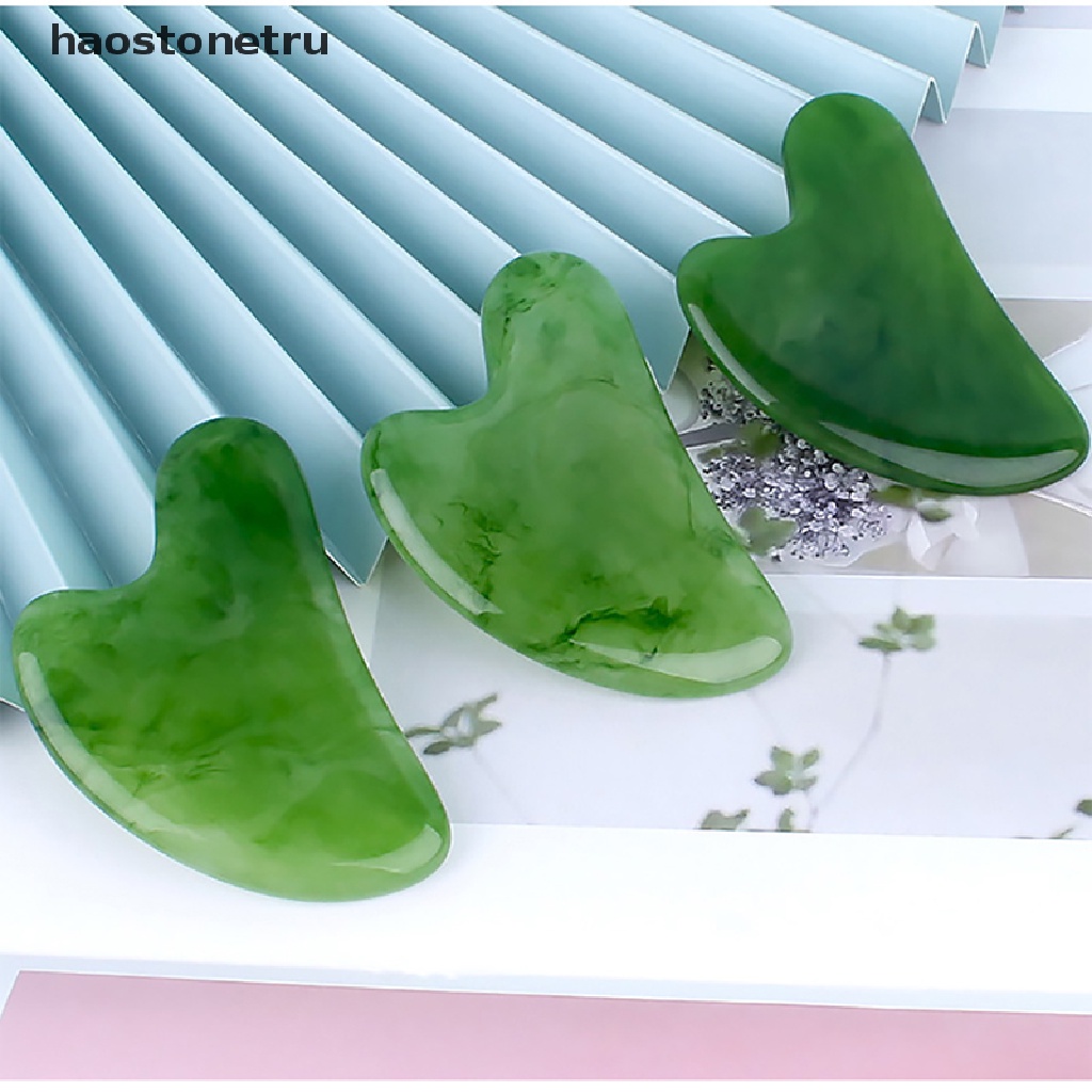 Tấm cạo guasha resin tự nhiên mát xa da mặt