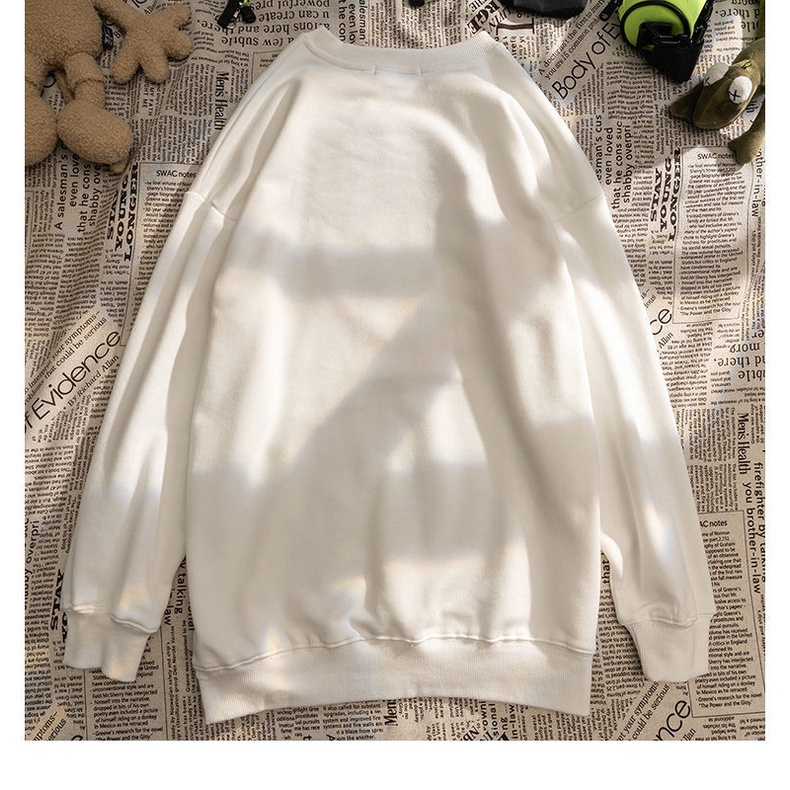 Áo sweater in hình gấu phong cách Nhật Bản cổ điển thời trang xuân thu 2021 mới năng động trẻ trung cho nữ