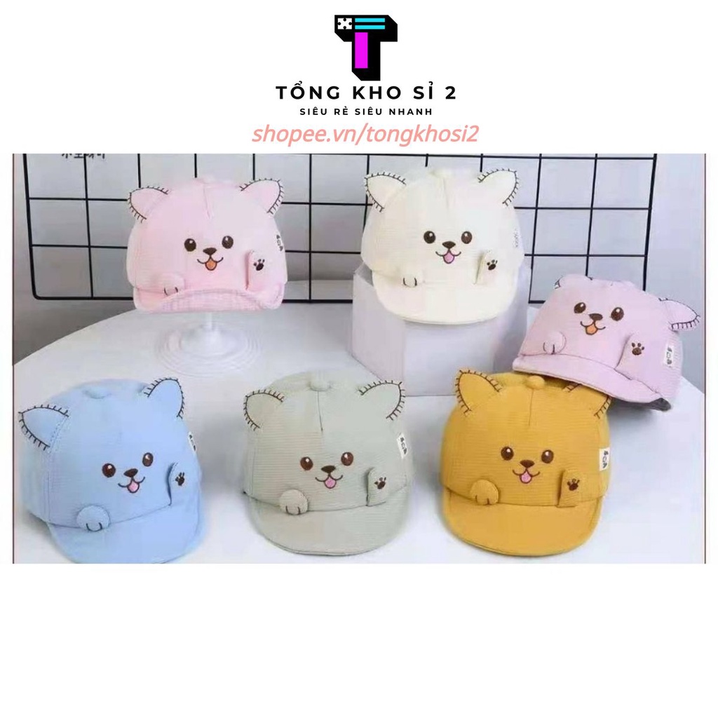 PVN28370 Mũ lưỡi trai in hình mèo xinh xắn, gấp gọn được T2
