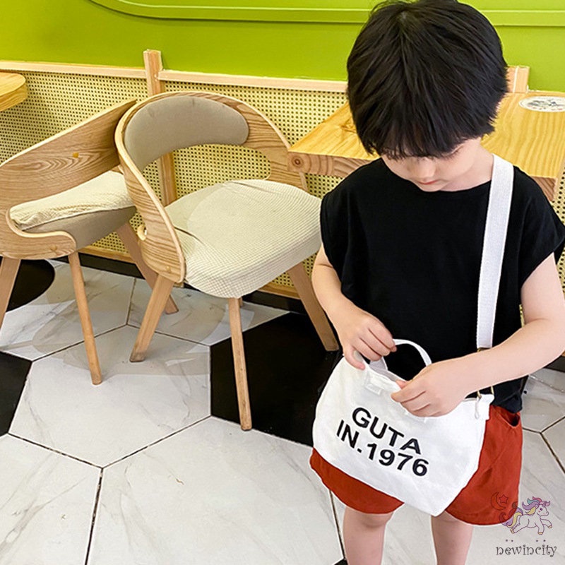 Túi canvas đeo chéo thời trang Hàn Quốc cho bé