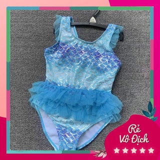 Áo bơi 1 mảnh bé gái tiên cá lấp lánh xuất xịn sz 9m-6y