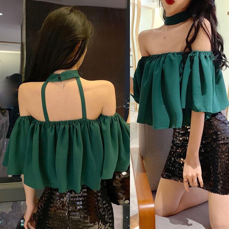 Áo thun trễ vai phong cách thời trang Hàn Quốc quyến rũ