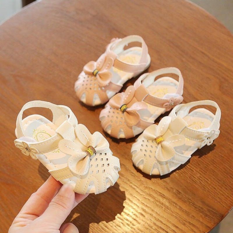 GIÀY SANDAL QUAI HẬU THỎ XINH CHO BÉ GÁI DA MỀM PHONG CÁCH HÀN QUỐC