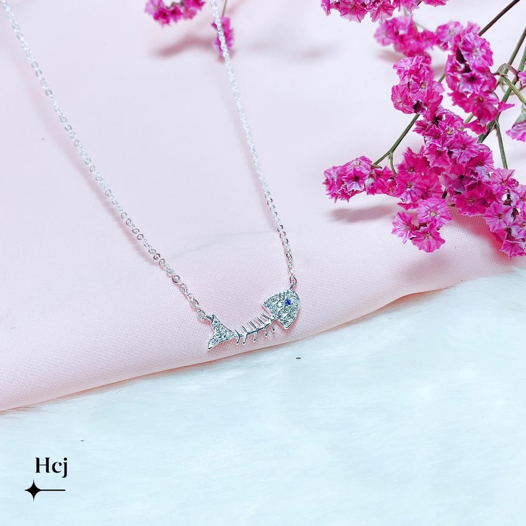 Dây chuyền nữ bạc ta mặt hình cá thời trang xinh xắn - Kho sỉ bạc Nhất Linh