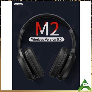 Tai nghe chụp tai Wireless Bluetooth WK Design M2 chất lượng âm tốt