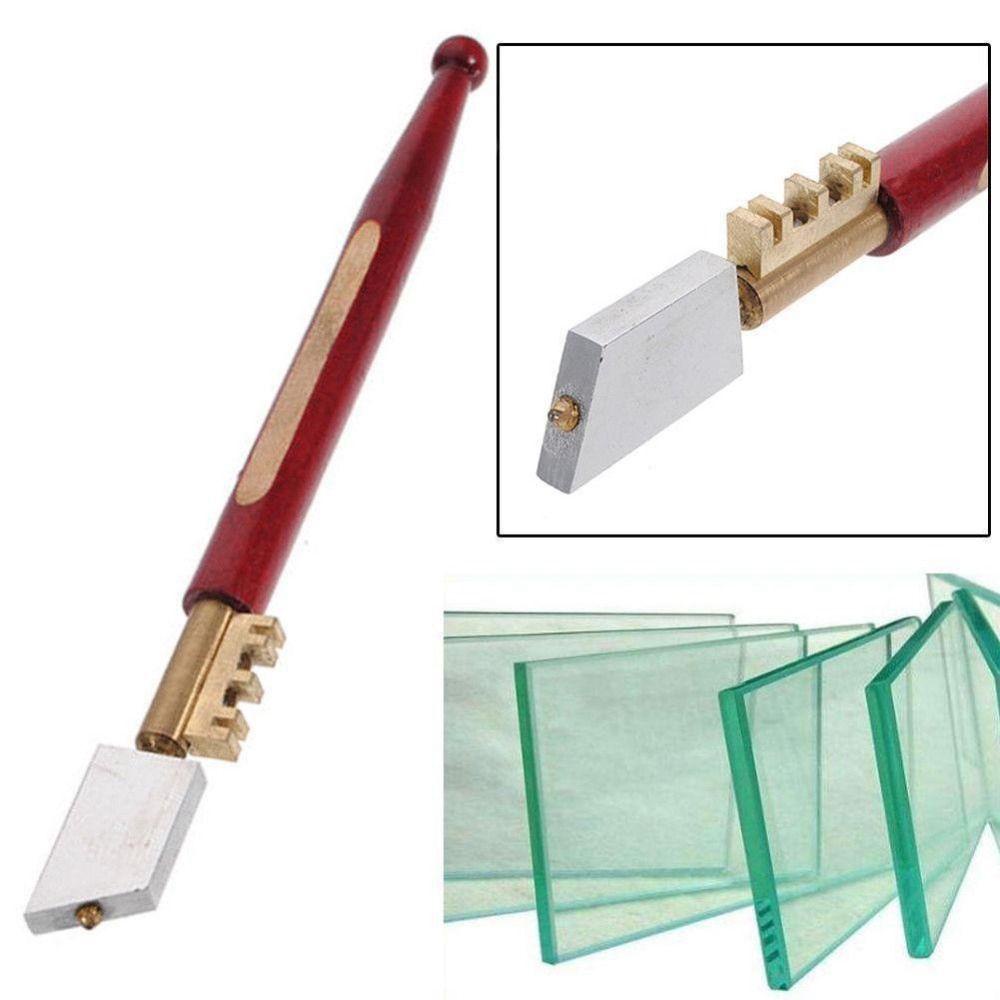 Dụng Cụ Cắt Kính Với Tay Cầm Bằng Gỗ