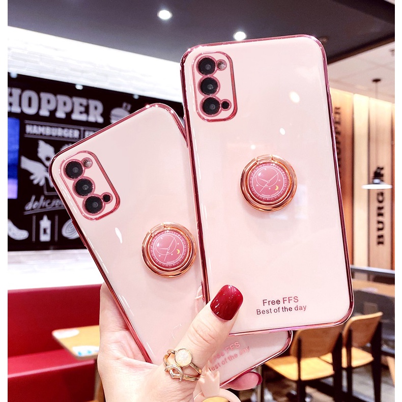 ỐP LƯNG SILICON OPPO RENO 4, RENO 5 , RENO 6 5G, 6Z 5G KÈM IRING SANG TRỌNG