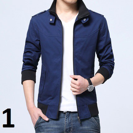 Áo Jacket nam cạp bo