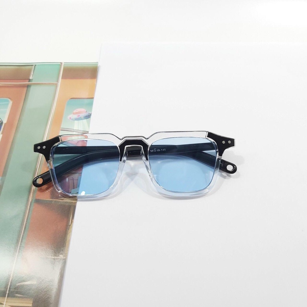 Mắt kính unisex hot trend thời trang FREESHIP gọng kính mát nam nữ nhiều màu phong cách