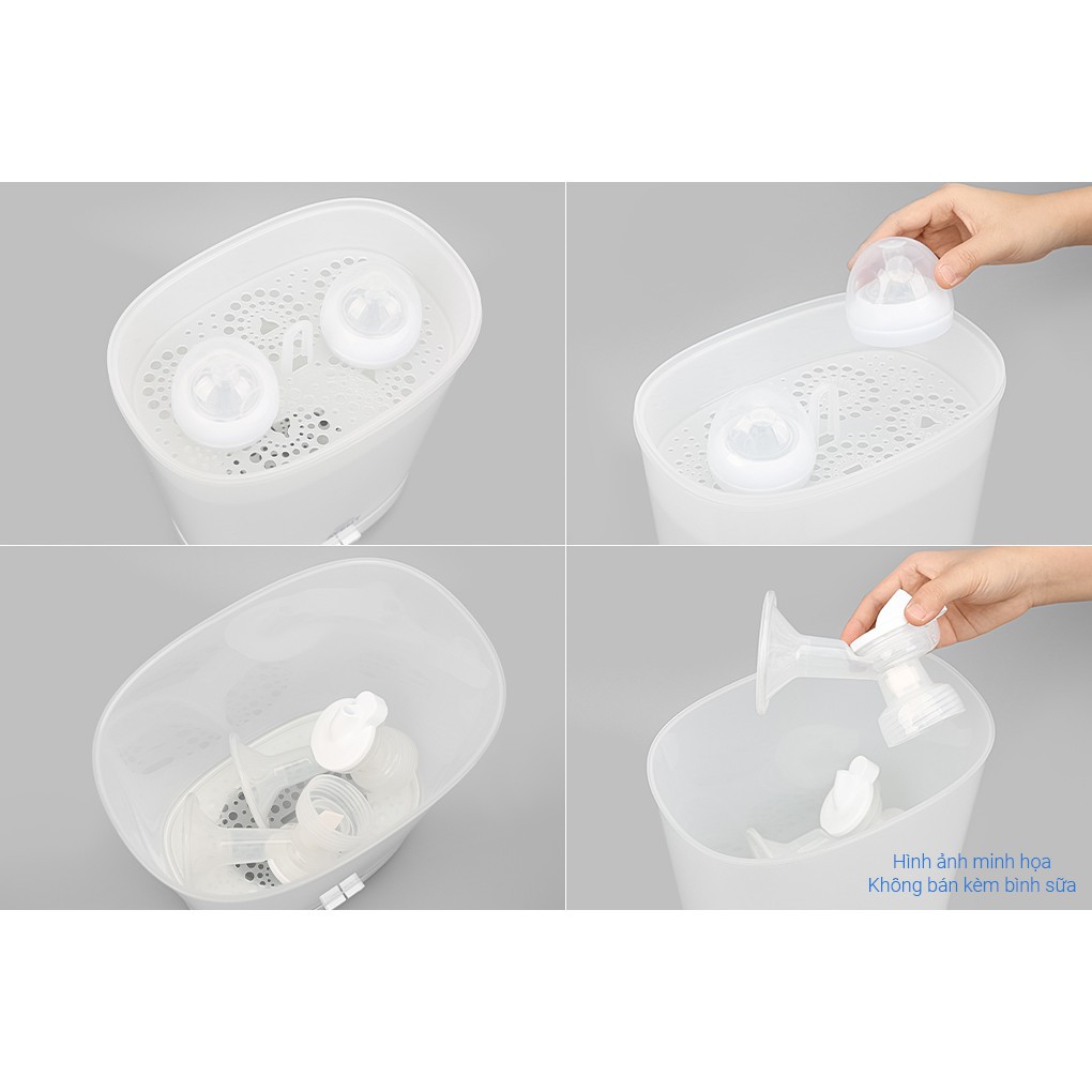 Máy tiệt trùng bình sữa bằng hơi nước Philips Avent SCF922/03 600W chứa được 5 bình sữa - Hàng chính hãng