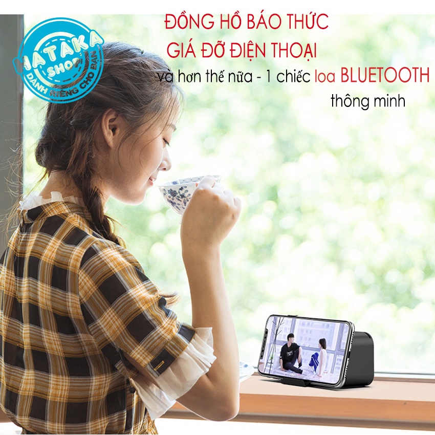 Loa bluetooth G10 PLUS kiêm đồng hồ báo thức