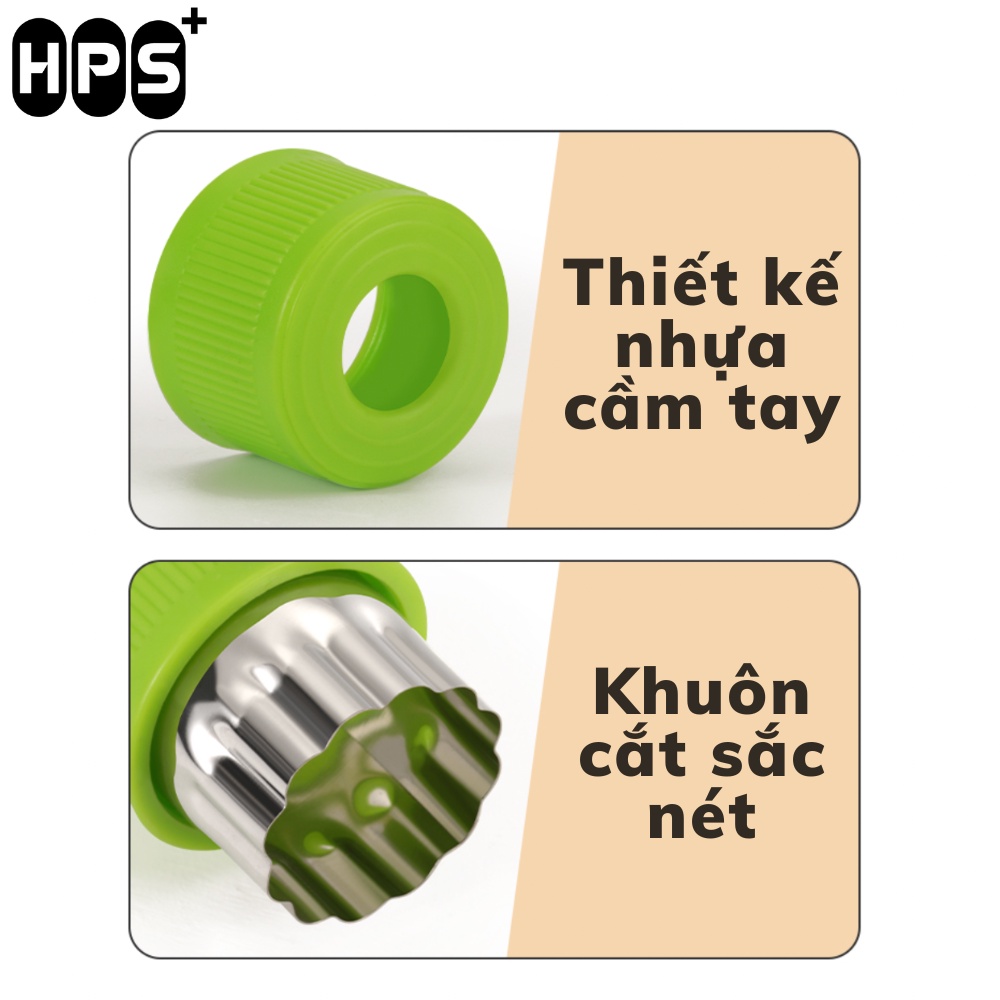 Khuôn làm bánh mini đa năng, cắt củ quả tạo hình thú vị cho bé ăn dặm