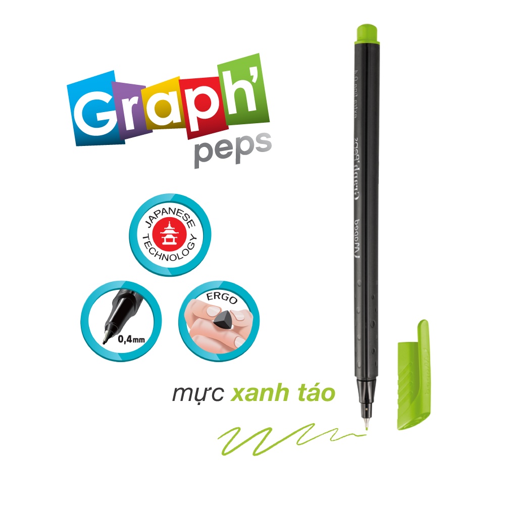Viết kim Maped Graph peps vĩ 4 - Pháp [Chính hãng]