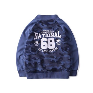 Áo khoác bomber nỉ da cá