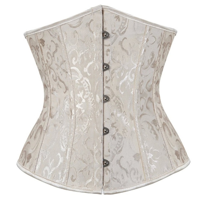 Đai Nịt Bụng Corset Màu Trắng / Đen / Đỏ Phong Cách Gothic
