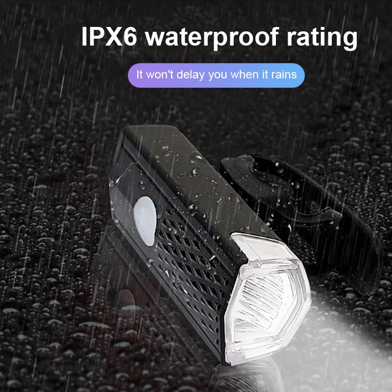 Đèn pha PHMAX chống thấm nước sạc USB cho xe đạp