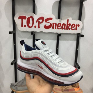 (ẢNH THẬT) GIÀY SNEAKERS AIR MAX 97 TRẮNG VIỀN ĐỎ