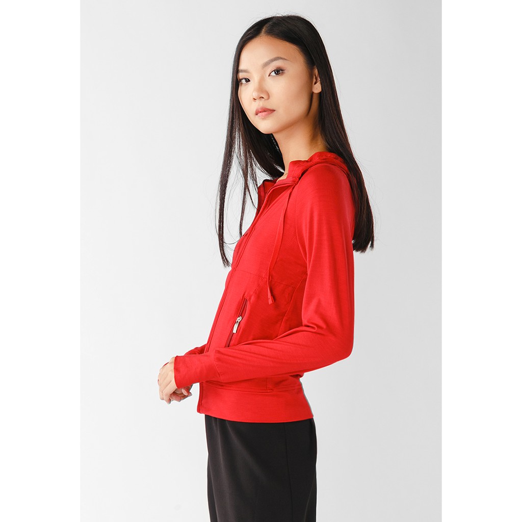 [Mã WABRWA8 giảm 15% đơn 99k] Áo khoác nữ slim 4 túi dây kéo Phúc An 4044 màu đỏ | BigBuy360 - bigbuy360.vn