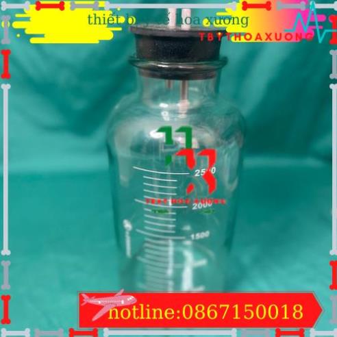 Bình Thủy Tinh Đựng Dịch Cho Máy Hút Dịch 2 Bình Yuwell 7A-23D, 7A-23B