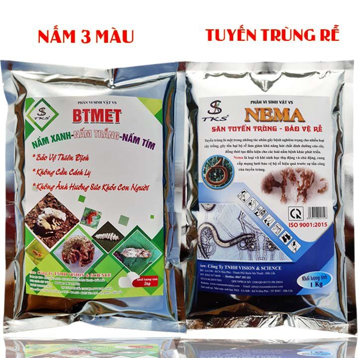 COMBO: Xử Lý Hố Đầu Mùa Mưa - NEMA VÀ NẤM 3 MÀU