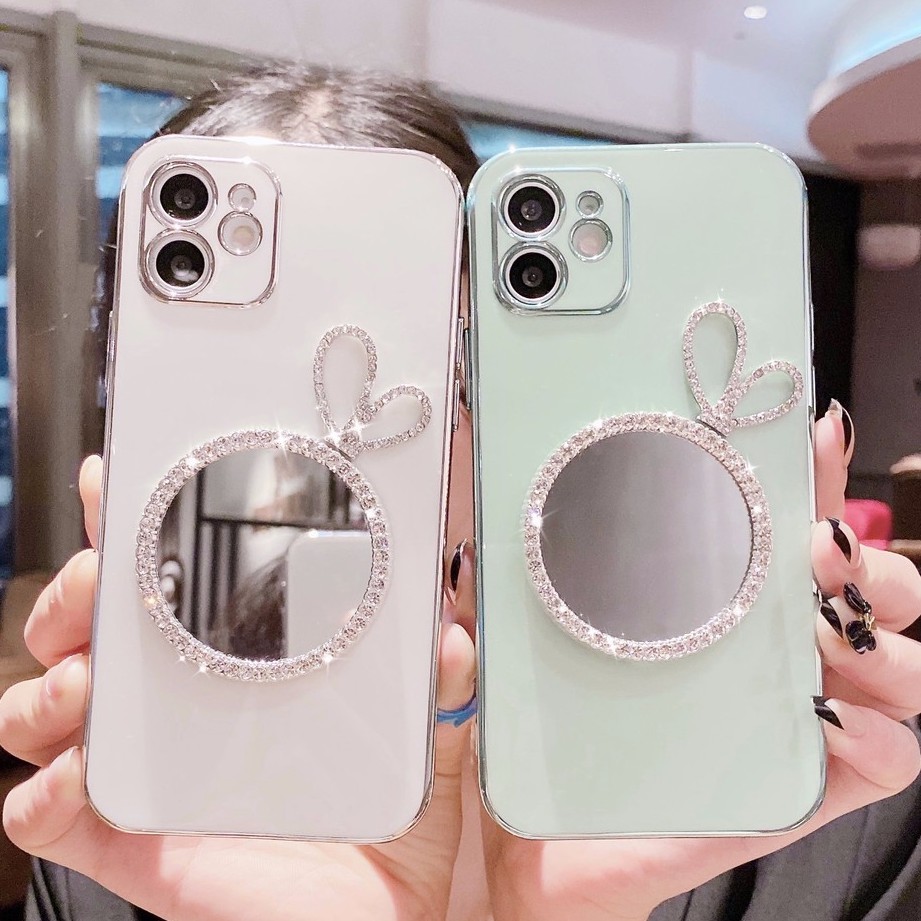 Ốp Điện Thoại Mạ Màu Bảo Vệ Camera Dành Cho Iphone 12 Mini 11 Pro Max X Xr Xs 8 7 Se2020